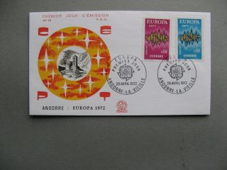 Andorra,  Cover Fdc 1972,  Cept Europe