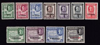 Somaliland Protectorate.  1951.  Sg 125 - 135,  5c To 5/ -.  Mounted.