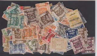 A6239: (120) Early Palestine Stamps,  Unchecked