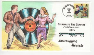 Sss: Collins Hp Fdc 1999 Celebrate The Century 1940s Jitterbugging Sc 3186