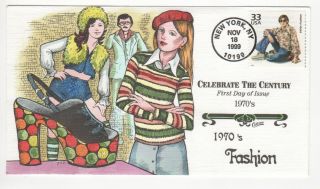 Sss: Collins Hp Fdc 1999 Celebrate The Century 1970s Fashion Sc 3189