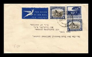 Dr Jim Stamps Pretoria South Africa Multi Franked Airmail Cover