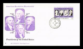 Dr Jim Stamps First Four American Presidents First Day Issue St Vincent Cover