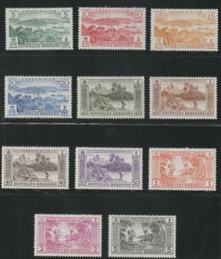 Hebrides - French Colonial - Complete Set Of 11 Old Stamps Mh (nheb 38)