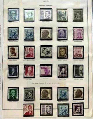 Us Stamps Sc 1278 - 1295,  1297 - 1305c Prominent Americans Series & Coils
