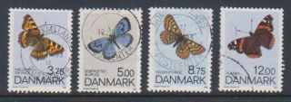 Denmark - 1993,  Butterflies Set - F/u - Sg 996/9