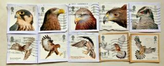 Gb Stamps 2019 Birds Of Prey Fine Complete Set On Paper