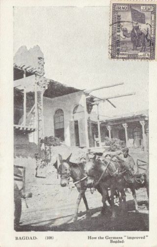 Iraq 1915 - 1935 Vintage Postcard Of Bagdad 