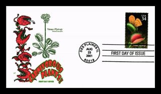Dr Jim Stamps Us Venus Flytrap Carnivorous Plants House Of Farnum Fdc Cover