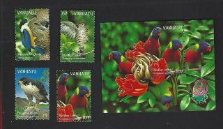 Vanuatu Sc 738 - 41 741b Sheet (1999) Complete Mnh
