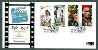 Zealand Fdc 1996 Centenary Of Cinema