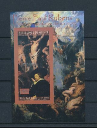 Lk89063 Guinea 2010 Peter Paul Rubens Paintings Imperf Sheet Mnh
