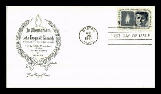Dr Jim Stamps Us John F Kennedy First Day Cover Boston Scott 1246