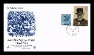 Dr Jim Stamps Allied Victory Ve Day Anniversary United Kingdom Cover