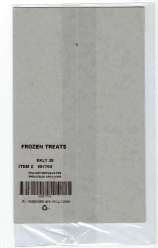 scratch - and - sniff USPS.  2018 Frozen Treats.  Booklet of 20 Forever Stamps. 3
