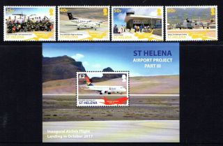 St.  Helena 2017 Airport Project Set 4,  M/s Mnh