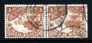 South Africa 1932 4d.  Brown Inverted Watermark P.  15x14 Sg 46aw Vfu