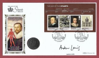 PAIR 2010 SIGNED FIRST DAY COIN COVERS - ROYAL HOUSE OF STUART - DUNBAR & LONDON 4