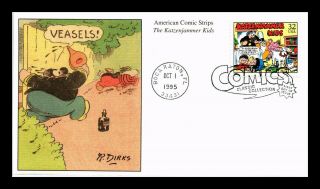 Dr Jim Stamps Us Katzenjammer Kids American Classic Comics First Day Cover