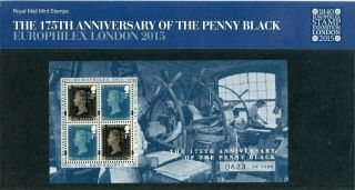 2015 - Great Britain - Anniversary Of Penny Black Mini - Sheet Presenation Pack