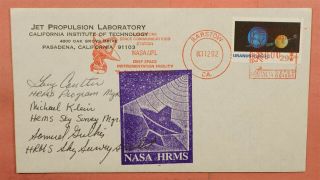 1992 Krms Sky Survey Signed Nasa Pasadena Jet Propulsion Laboratory Barstow Ca