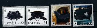 D273187 Wwf Giant Panda Bats Mnh Latvia