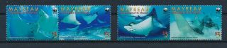 D273109 Wwf Giant Panda Spotted Eagle Ray Mnh Grenadines Of St.  Vincent