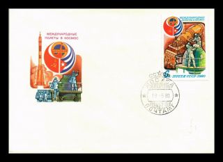 Dr Jim Stamps Space Flight Training Fdc European Size Cover Russia Ussr