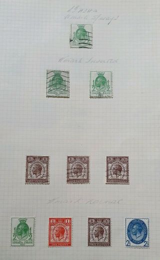 Gb Stamps King George V Postal Congress Set M/mint,  Inverted Sideways