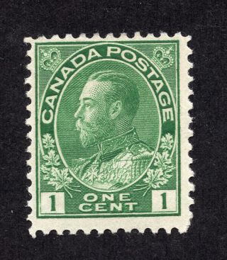 Canada 104 1 Cent Dark Green King George V Admiral Issue Mh