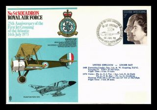 Dr Jim Stamps Royal Air Force Squadron 54 European Size Cover 1973 Great Britain