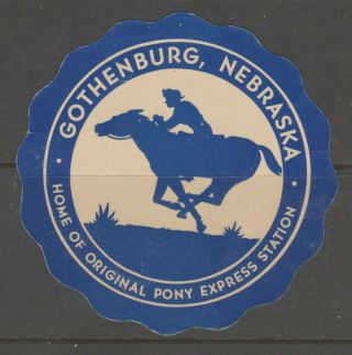 Usa Cinderella Revenue Fiscal Stamp 9 - 9 - 4 Pony Express Scarce