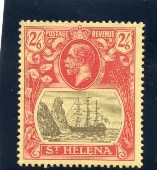 St Helena 1927 2s6d Wmk Mult Script Sg 109.  Cat £21.