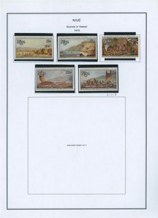 Niue Album Page Lot 16 - See Scan - $$$