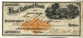1875 Albia Iowa Revenue Stamp Jh Drake Dr J C Mornson