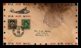 Dr Jim Stamps Air Mail Exhibition Fdc Overprint Combo Cover Philippines