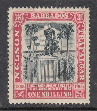 Barbados 1906 1/ - Nelson Centenary Sg 151 Cv £50