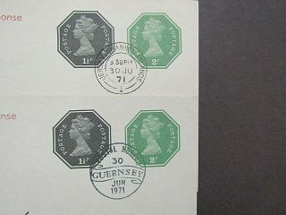 GREAT BRITAIN JERSEY/GUERNSEY - SCARCE 1971 DEFIN PRE PAID F.  D.  C - ONLY 50 ISSUED 2