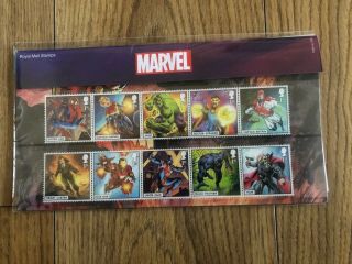 Marvel Royal Mail Stamps Presentation Pack No.  568 Complete 2019