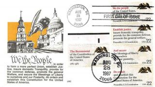 2355 - 59 22c Drafting Of The Constitution Bicent. ,  First Day Cover Cac [d526417]