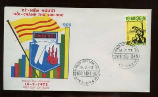 Sale$4 South Vietnam Fdc First Day Cover (liberated Vietnamese) 1973 Saigon