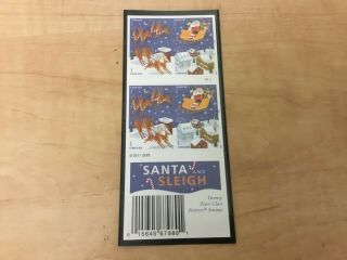 Us 4712 - 4715 Santa And Sleigh Booklet Of 20 Mnh