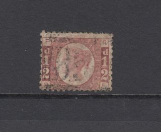 Gb Qv 1/2d Rose Sg49 Plate 8 Halfpenny Bantam " Rf " 1870 Stamp