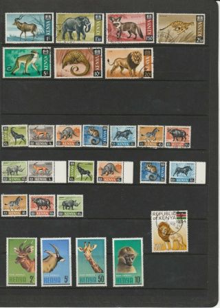 Animals - Kenya Thematic Animals Stamp Selection (2276)