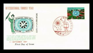 Dr Jim Stamps International Tourist Year First Day Issue Ryukyus Cover