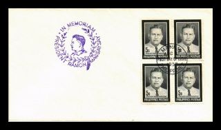 Dr Jim Stamps In Memoriam President Ramon Magsaysay Fdc Philippines Cover