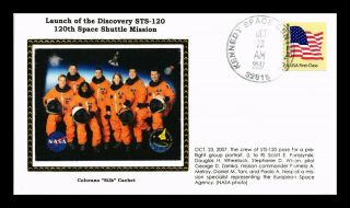 Dr Jim Stamps Us 120th Space Shuttle Mission Discovery Colorano Silk Event Cover