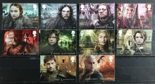 2018 Gb Game Of Thrones Stamp Set
