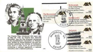 2355 - 59 22c Drafting Of The Constitution Bicent. ,  First Day Cover Cac [d526420]
