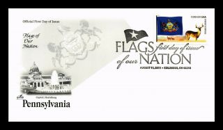 Dr Jim Stamps Us Pennsylvania Flags Of Our Nation First Day Cover Art Craft